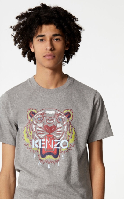 Kenzo Men Tiger T-shirt Dove Grey